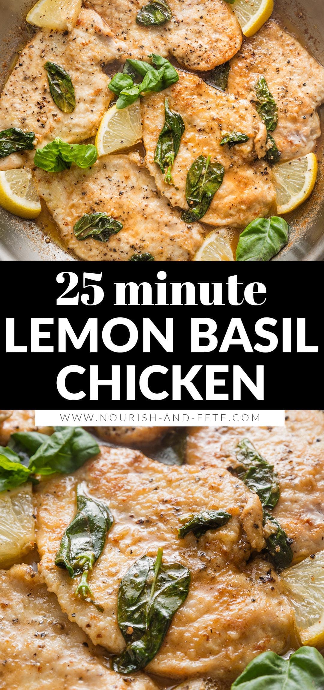 Lemon Basil Chicken - Nourish and Fete