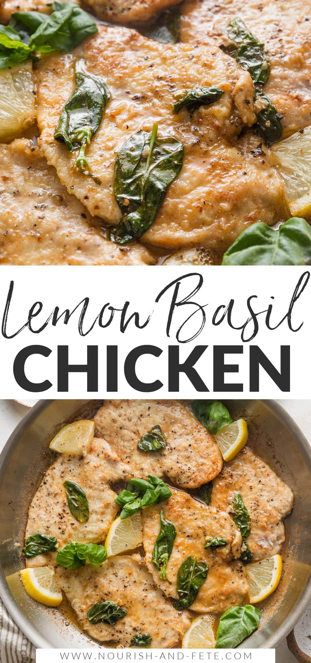 Lemon Basil Chicken - Nourish and Fete