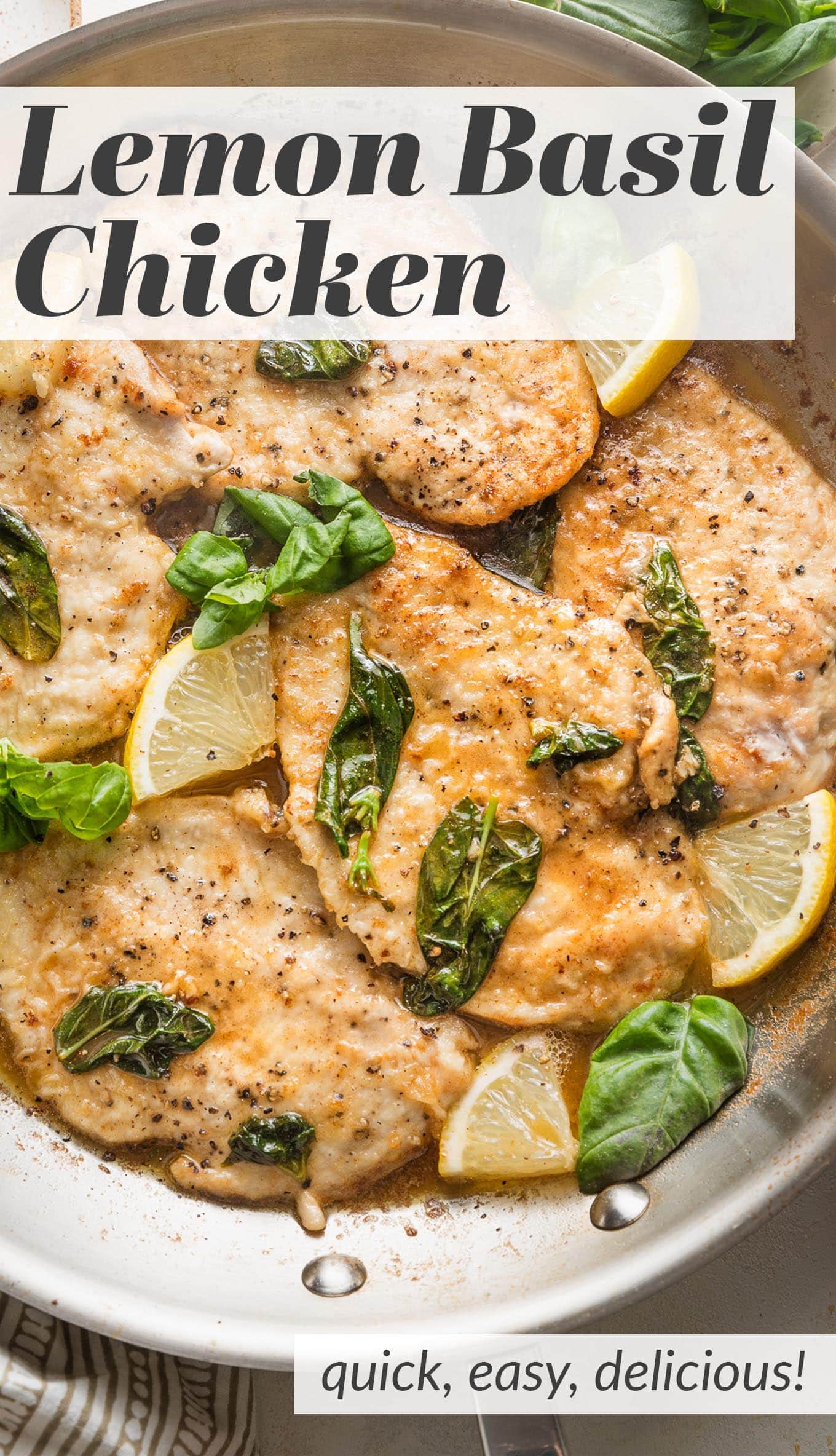 Lemon Basil Chicken - Nourish and Fete